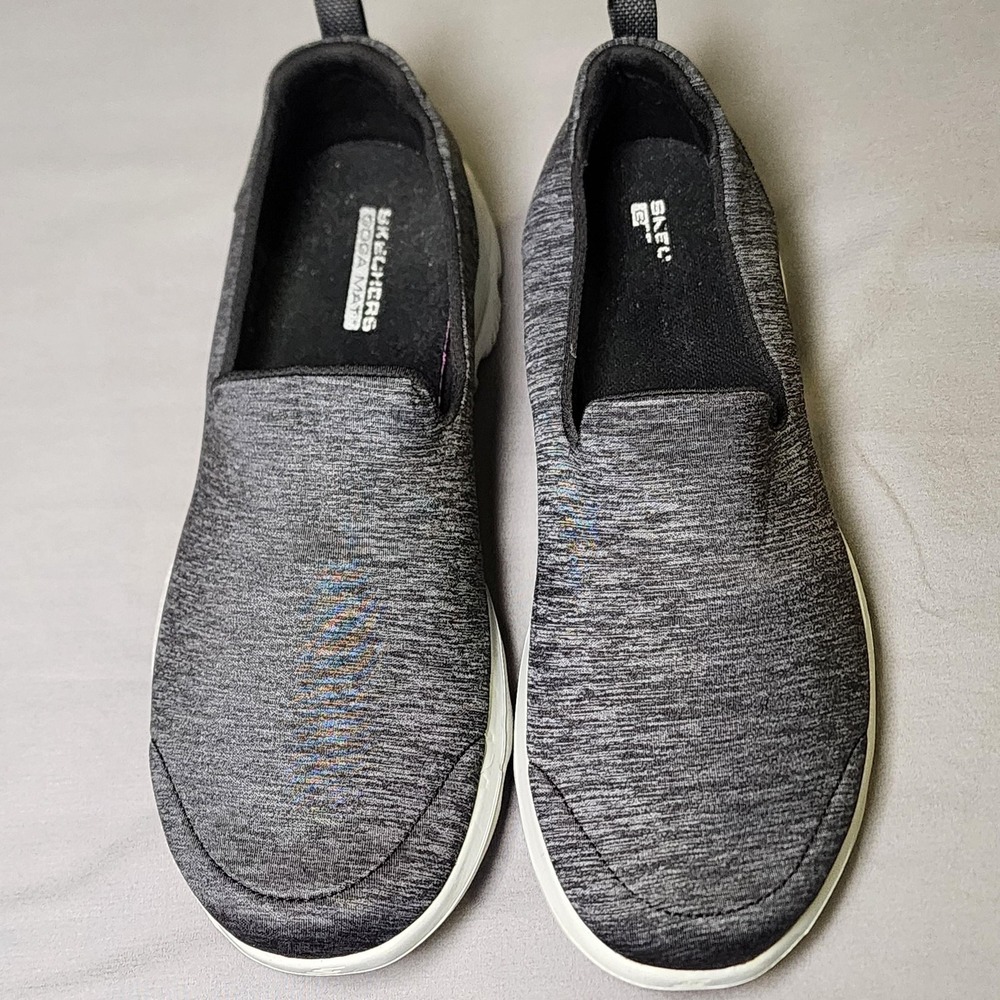 Skechers Slip On Shoes Womens Size 8.5 Gray Walking Ultra Go‎ Comfort Sneakers